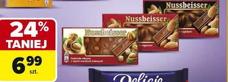 Czekolada mleczna z całymi orzechami laskowymi promocja w Carrefour Market