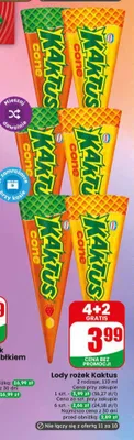 Lody rożek Kaktus promocja w Dino