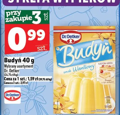 Budyń 40 g Dr.Oetker promocja w TOPAZ
