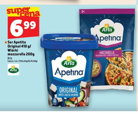 Wiórki mozzarella Arla promocja w TOPAZ