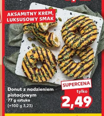 Donut z nadzieniem pistacjowym promocja w Kaufland