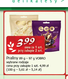 Praliny Vobro promocja w CEZAR Delikatesy