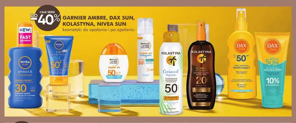 Kosmetyki do opalania i po opalaniu Garnier Ambre Dax Sun Kolastyna Nivea promocja w Super-Pharm