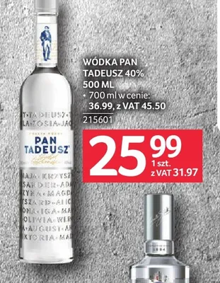 Wódka Pan Tadeusz 40% promocja w Selgros