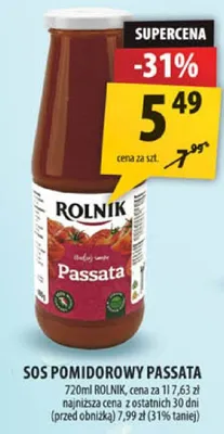 Sos pomidorowy Passata promocja w Arhelan