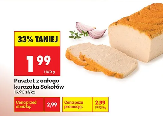 Pasztet z całego kurczaka Sokołów promocja w Biedronka