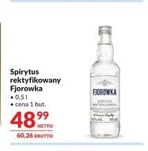 Spirytus rektyfikowany Fjorowka promocja w Makro