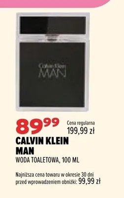 Woda toaletowa Calvin Klein Man promocja w Drogerie Natura