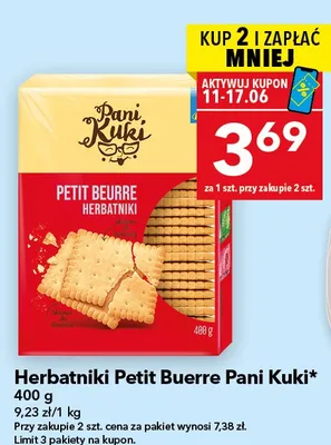 Herbatniki Petit Beurre Pani Kuki promocja w LEWIATAN