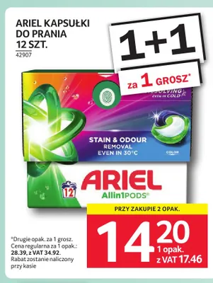 Kapsułki do prania Ariel Allin1 PODS promocja w Selgros