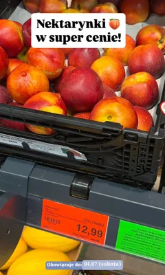 Nektarynki promocja w Aldi