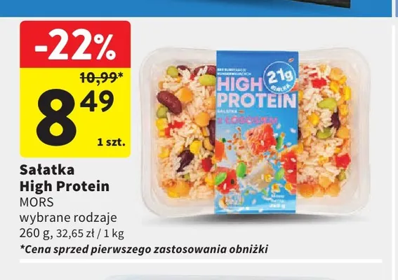 Sałatka High Protein Mors promocja w Intermarche