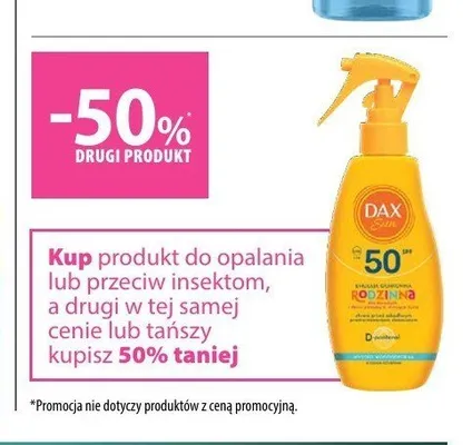Produkt do opalania lub przeciw insektom Dax Sun promocja w Hebe
