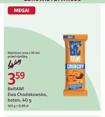 Baton BeRAW! Ewa Chodakowska promocja w Rossmann
