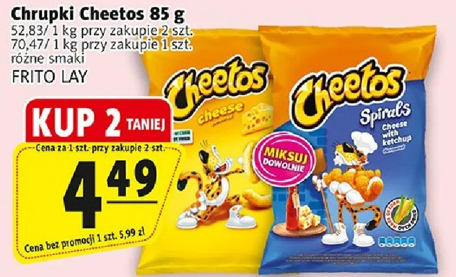 Chrupki Cheetos promocja w Prim Market