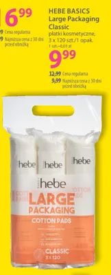 Płatki kosmetyczne Large Packaging Classic 3-pak Hebe Basics promocja w Hebe