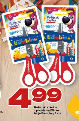 Nożyczki szkolne z podziałką 20 cm Moje Bambino promocja w Twój Market