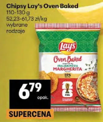 Chipsy Lay's Oven Baked wybrane rodzaje promocja w Delikatesy Centrum