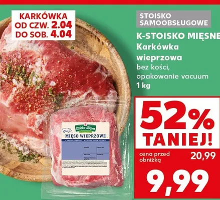 Karkówka wieprzowa promocja w Kaufland