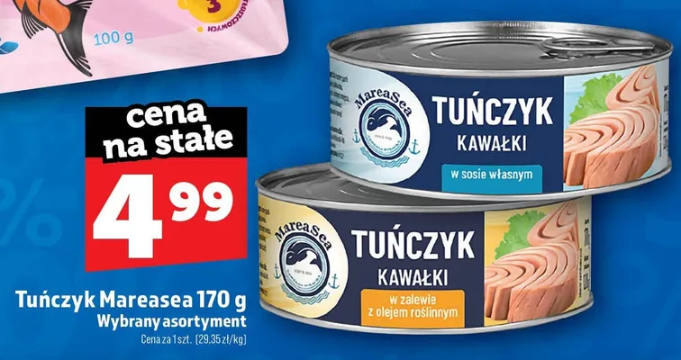 Tuńczyk kawałki w sosie własnym Mareasea promocja w TOPAZ
