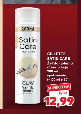 Żel do golenia Gillette Satin Care promocja w Kaufland