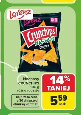 Nachosy Crunchips Cheese promocja w Carrefour