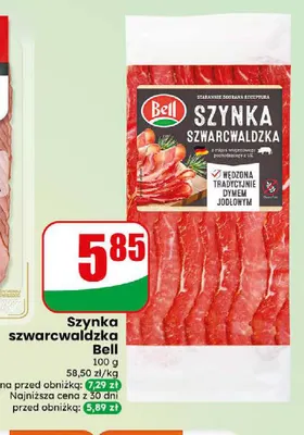 Szynka szwarcwaldzka Bell promocja w Dino