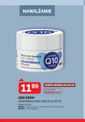 Ceramidowy krem odżywczy IDEE DERM 50ml promocja w Super-Pharm
