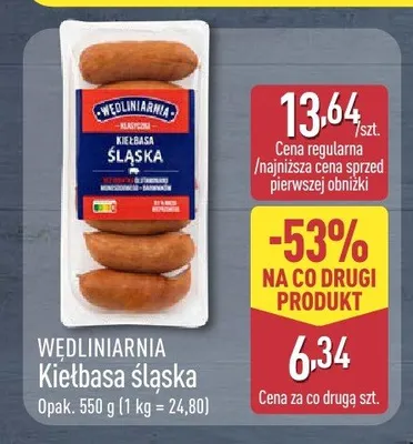 Kiełbasa śląska Wędliniarnia promocja w Aldi