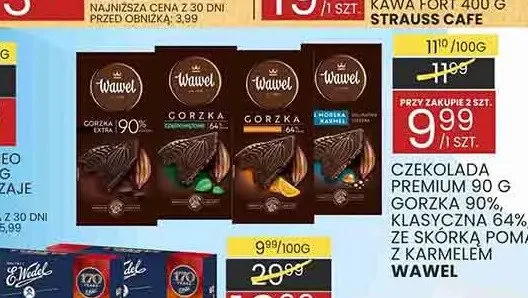 Czekolada Premium Gorzka z karmelem Wawel promocja w Wafelek