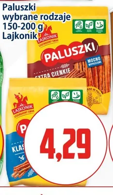 Paluszki klasyczne Lajkonik promocja w Kupiec