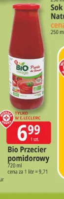 Bio Przecier pomidorowy promocja w Leclerc