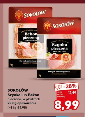 Bekon pieczony Sokołów promocja w Kaufland