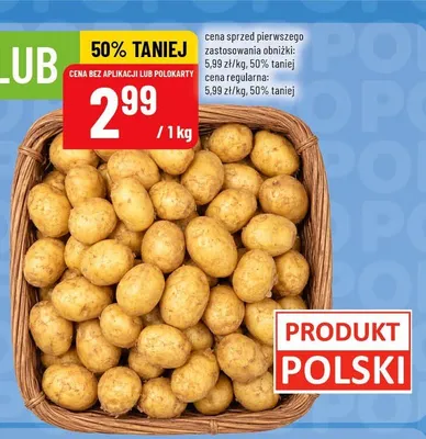 Ziemniaki wczesne promocja w POLOmarket
