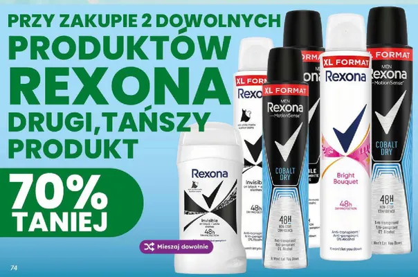 Produkty Rexona promocja w Dino