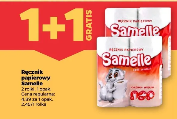 Ręcznik papierowy Samelle promocja w Netto