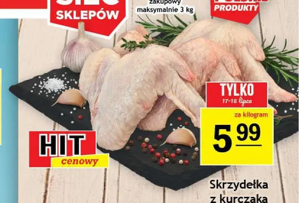 Skrzydełka z kurczaka promocja w Gram Market