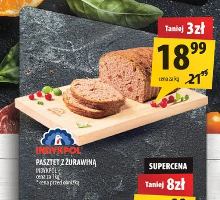 Pasztet z żurawiną Indykpol promocja w Arhelan