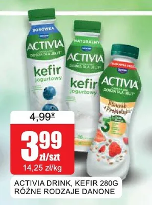 Kefir jogurtowy Activia naturalny 280g promocja w Bingo