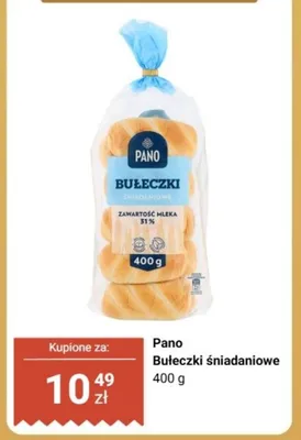 Bułeczki śniadaniowe Pano promocja w Biedronka