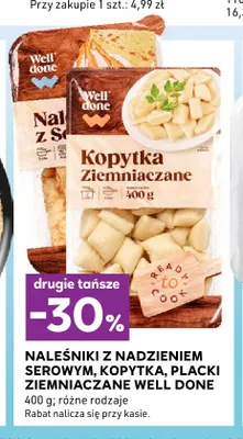 Naleśniki z nadzieniem serowym Well Done promocja w Stokrotka