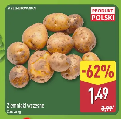 Ziemniaki wczesne polskie promocja w Aldi