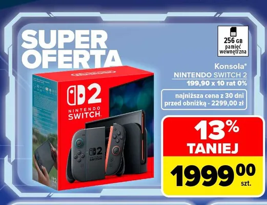 Konsola Nintendo Switch 2 promocja w Carrefour