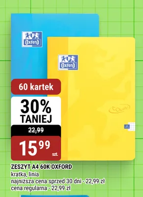 Zeszyt A4 60 kartek Oxford promocja w bi1