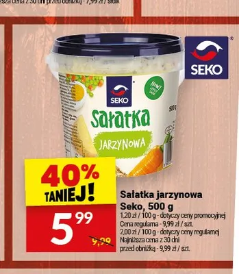 Sałatka jarzynowa Seko promocja w Twój Market