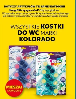 Kostka do WC Kolorado Hyper Colour promocja w Kaufland