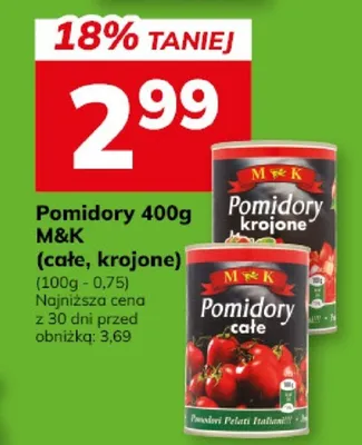 Pomidory 400g (całe, krojone) promocja w Hitpol
