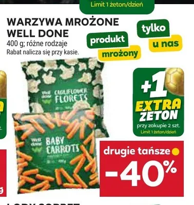 Warzywa mrożone Well Done promocja w Stokrotka