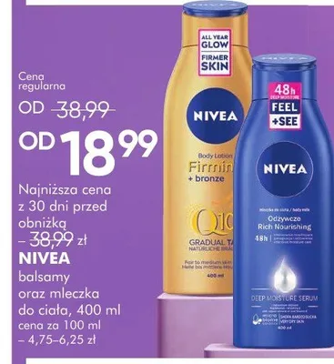 Balsam Nivea Firming Q10 promocja w Super-Pharm