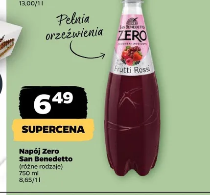 Napój Zero San Benedetto promocja w Netto